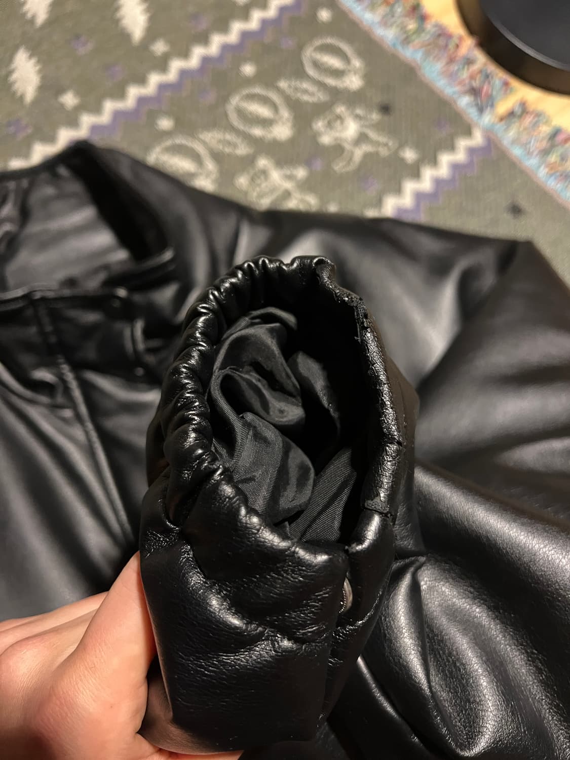 레더 자켓(누빔) 상품이미지7