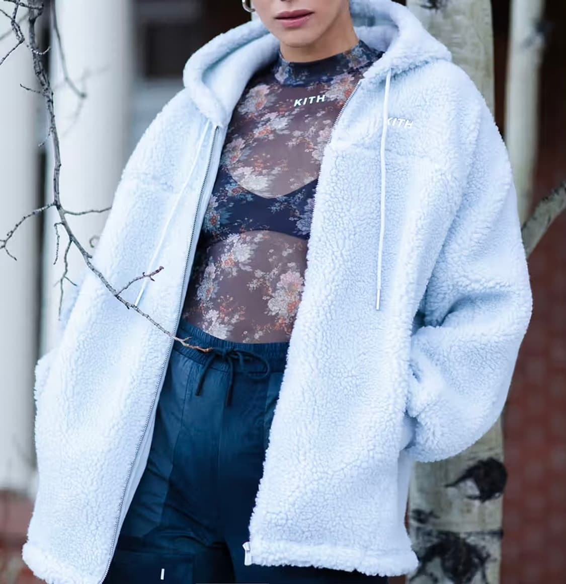 키스 시어링 집업후디 상품이미지2