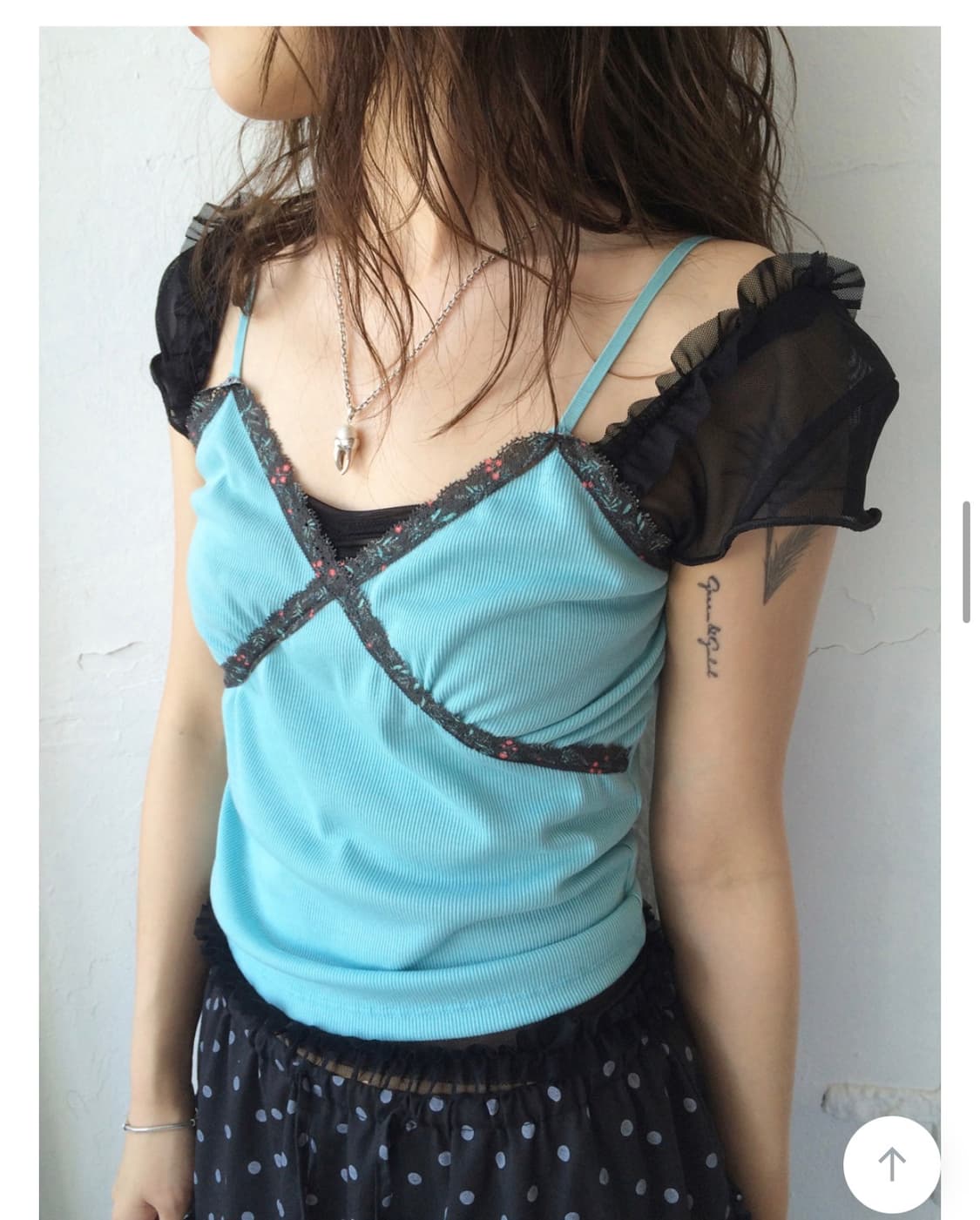 치리리 프릴 시스루 미니탑 상품이미지1