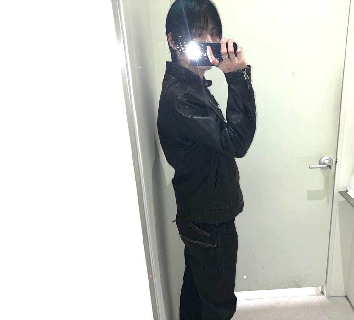 빈티지 레더 자켓 상품이미지5