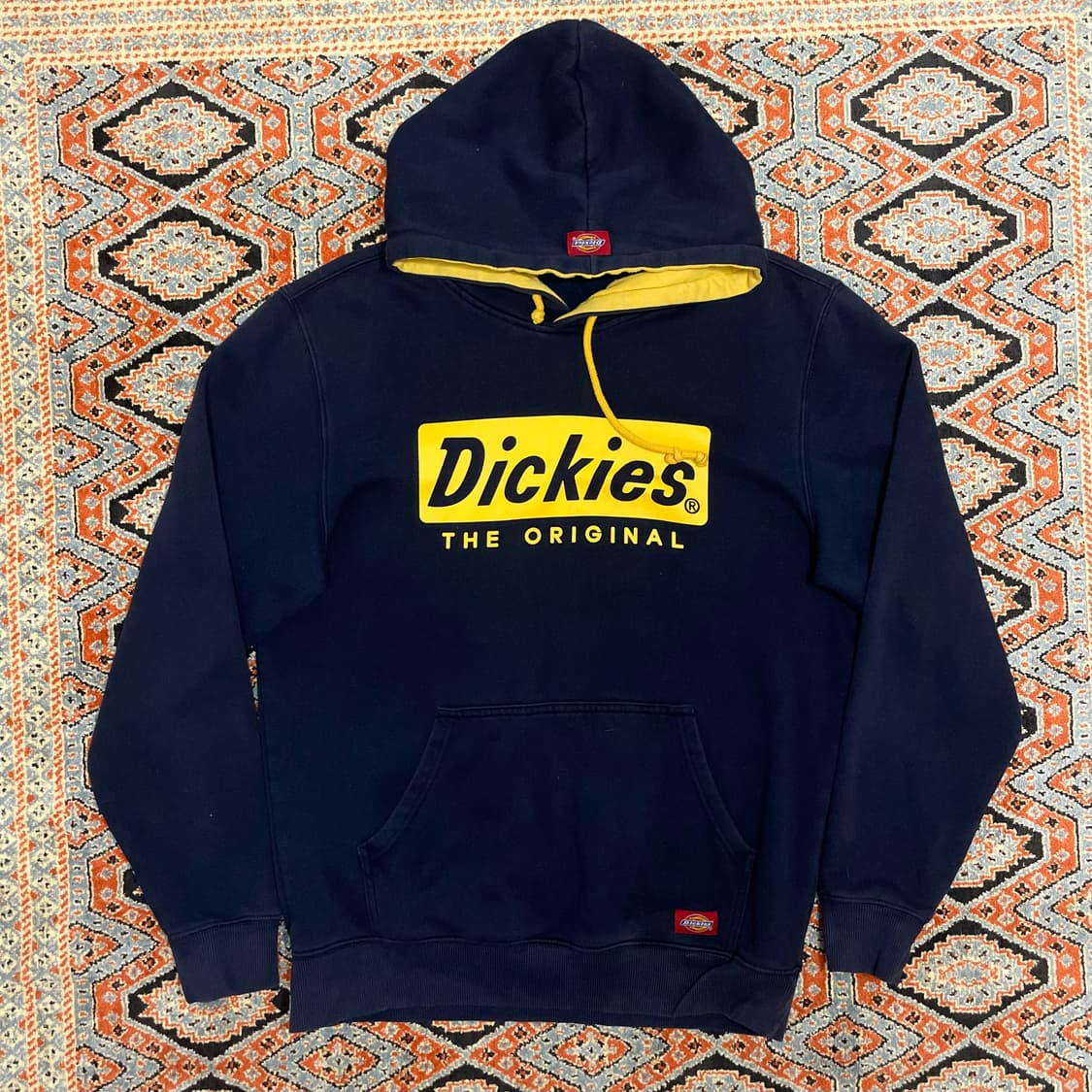 디키즈 스펠로고 네이비 기모 후드티셔츠 남성L 상품이미지1