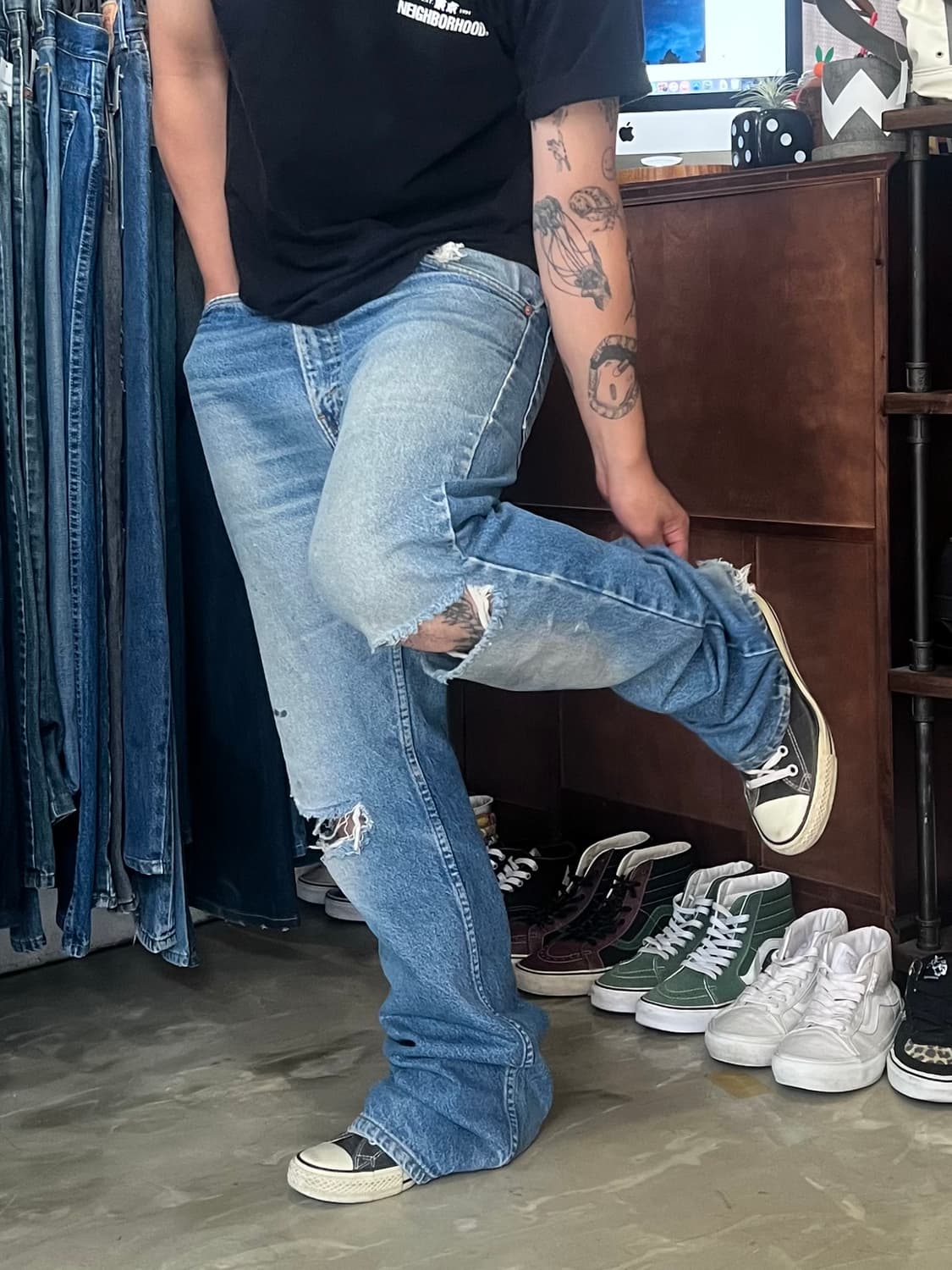 90’s MADE IN USA 오렌지탭 리바이스 517 36x34 상품이미지1
