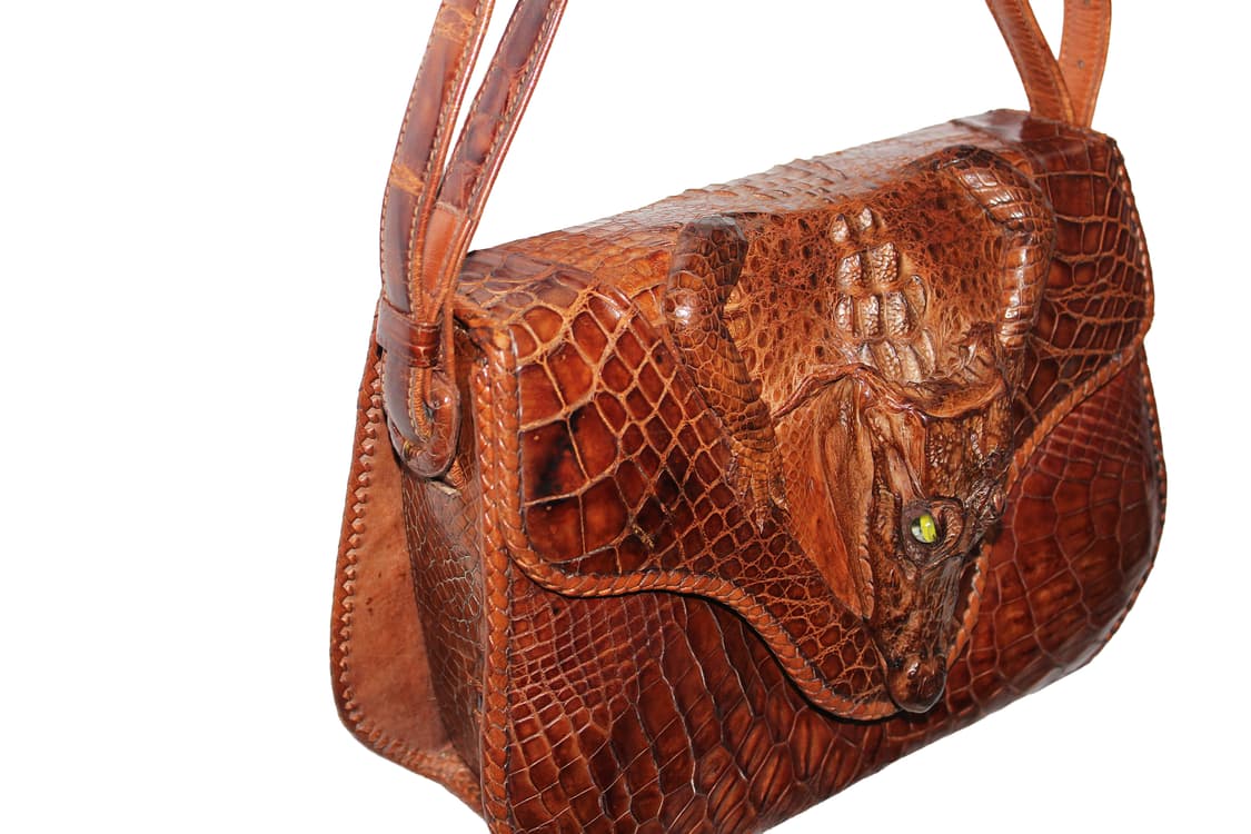 1950s Real Genuine Alligator Leather Bag 상품이미지1