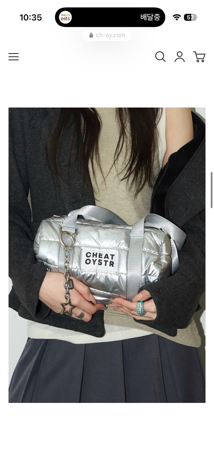 Cheat Oystr 치팅오이스터 미니 더플백 실버 상품이미지2