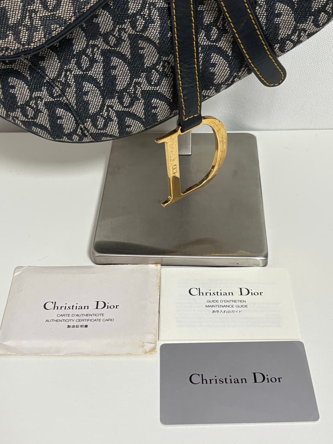 디올 오블리크 새들백 금장 상품이미지8