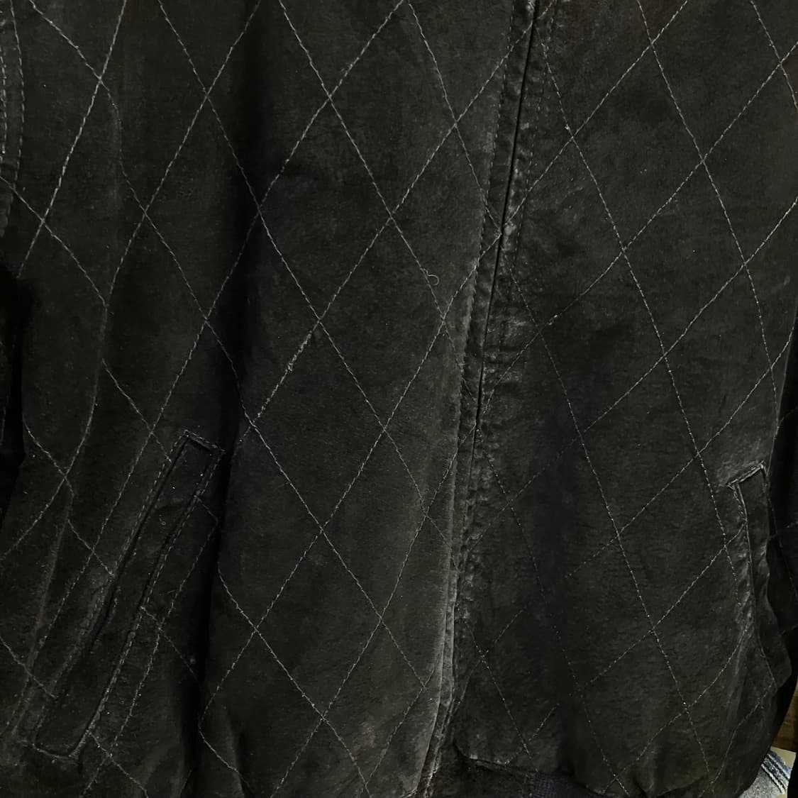 VTG 랄프에반스 블랙 스웨이드 봄버 자켓 L 상품이미지4