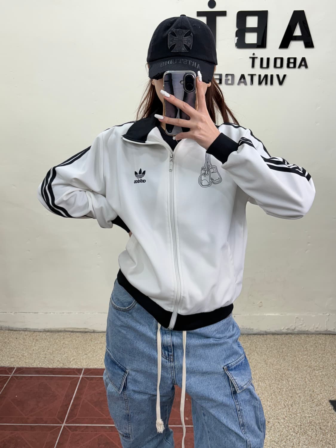 아디다스 무하마드 알리 화이트 트랙탑 져지 상품이미지3