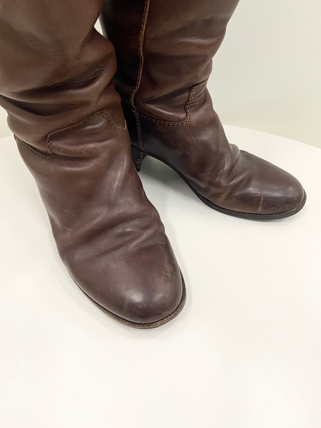 아페쎄 레더 롱 부츠 상품이미지5