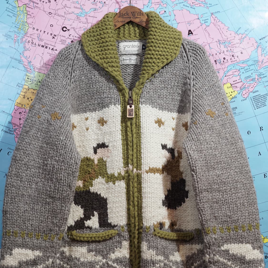 부기홀리데이 X Granted 캐나다 코위찬 스웨터 상품이미지4