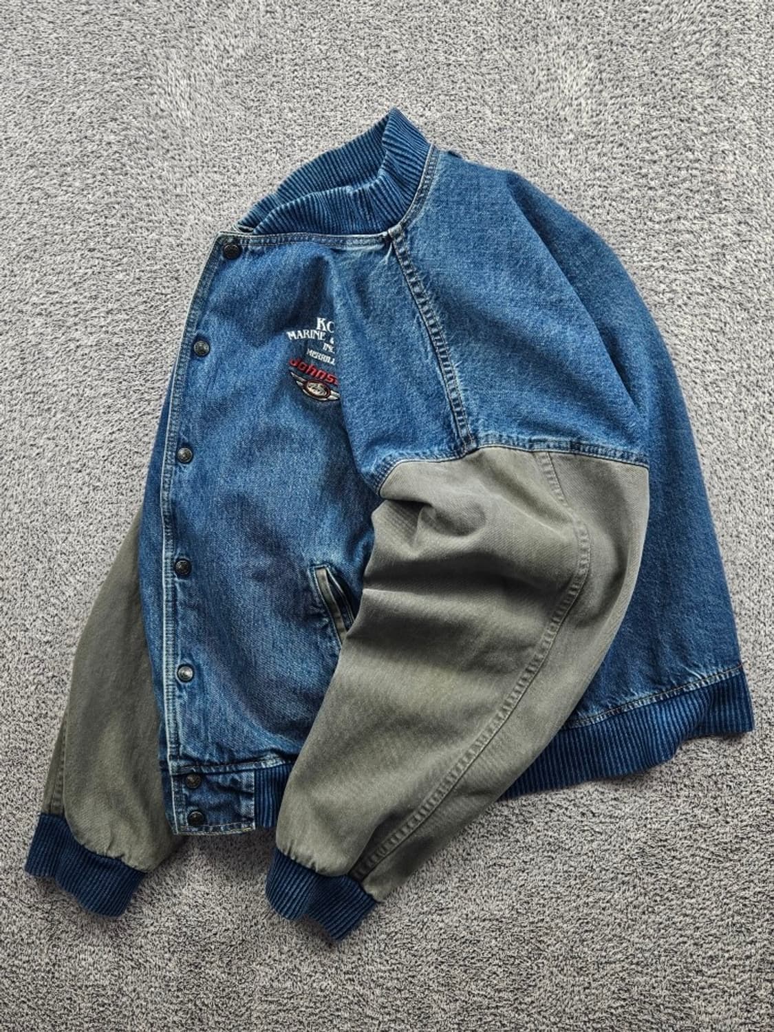 ID WEAR 코튼 데님 바시티 자켓 ( XL ) / 11581 상품이미지3