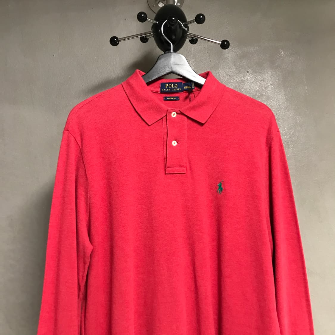 폴로 랄프로렌 PK 긴팔 카라티 레드 L 상품이미지2
