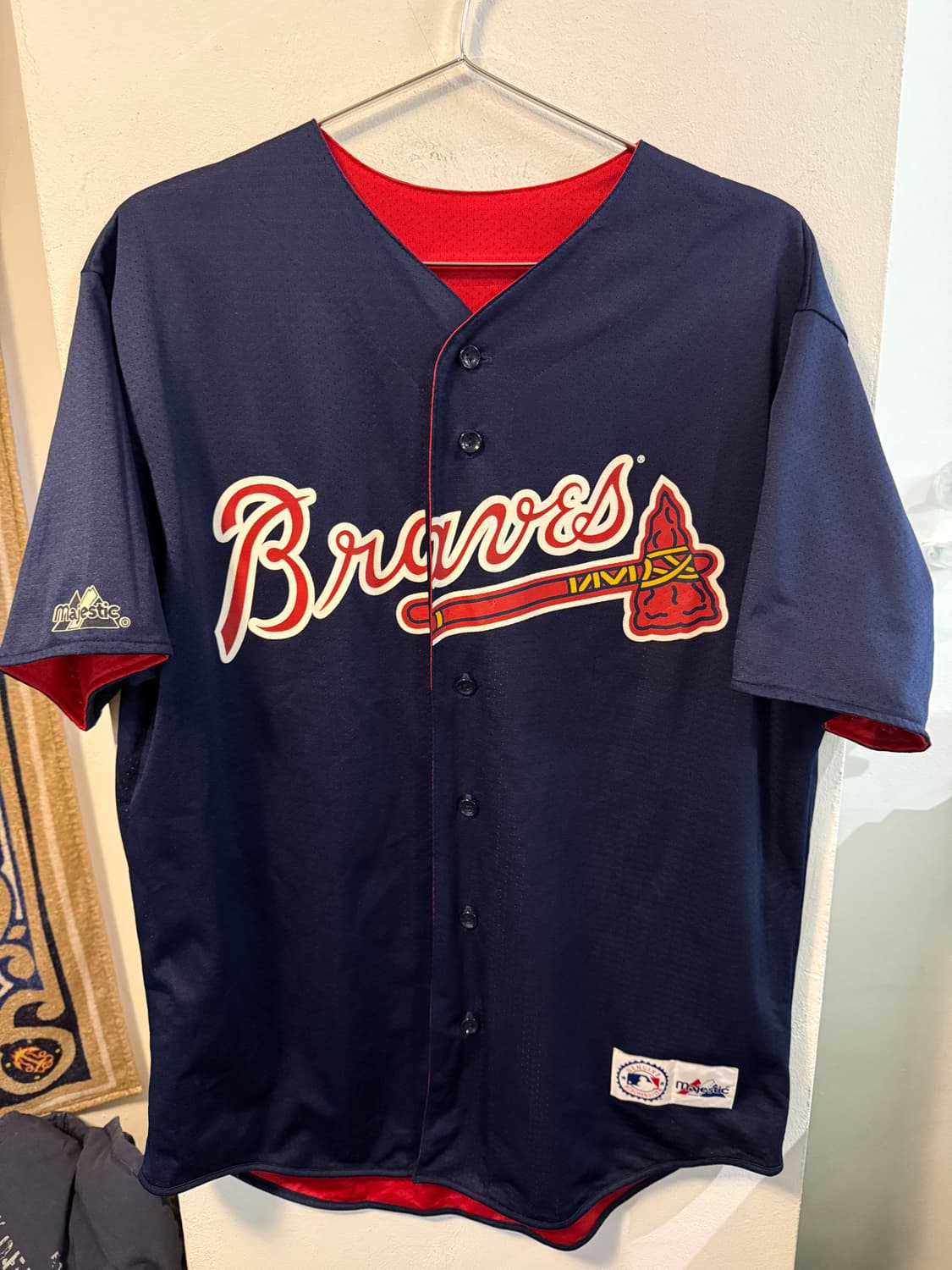 USA🇺🇸 Majestic MLB 애틀란타 브레이브스 저지 L 상품이미지1