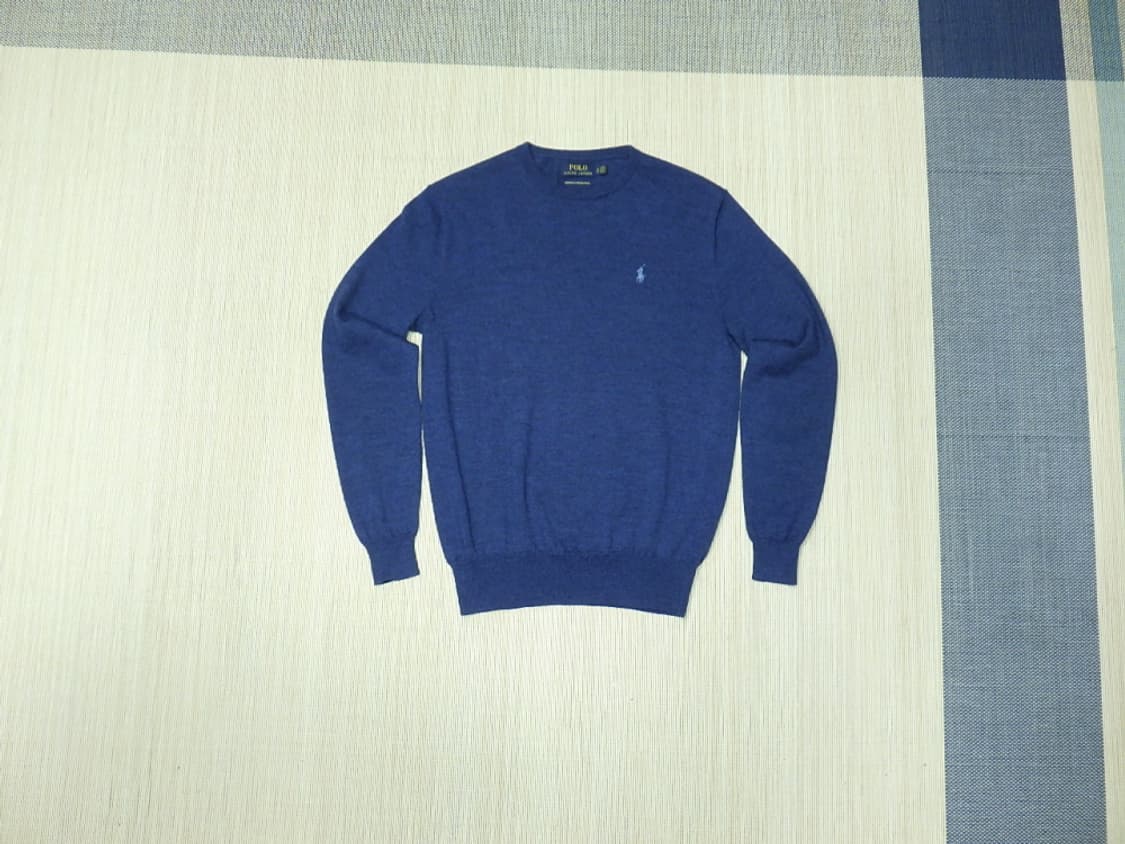 (S/90) 폴로랄프로렌 공용 메리노 울 라운드넥 니트 상품이미지1