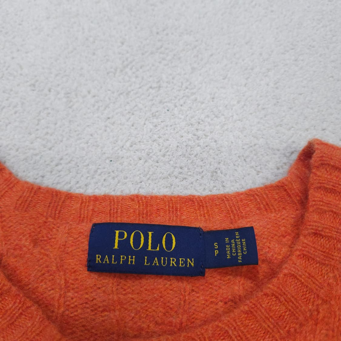 폴로 랄프 로렌 신형 울 캐시미어 케이블 니트 S 상품이미지4