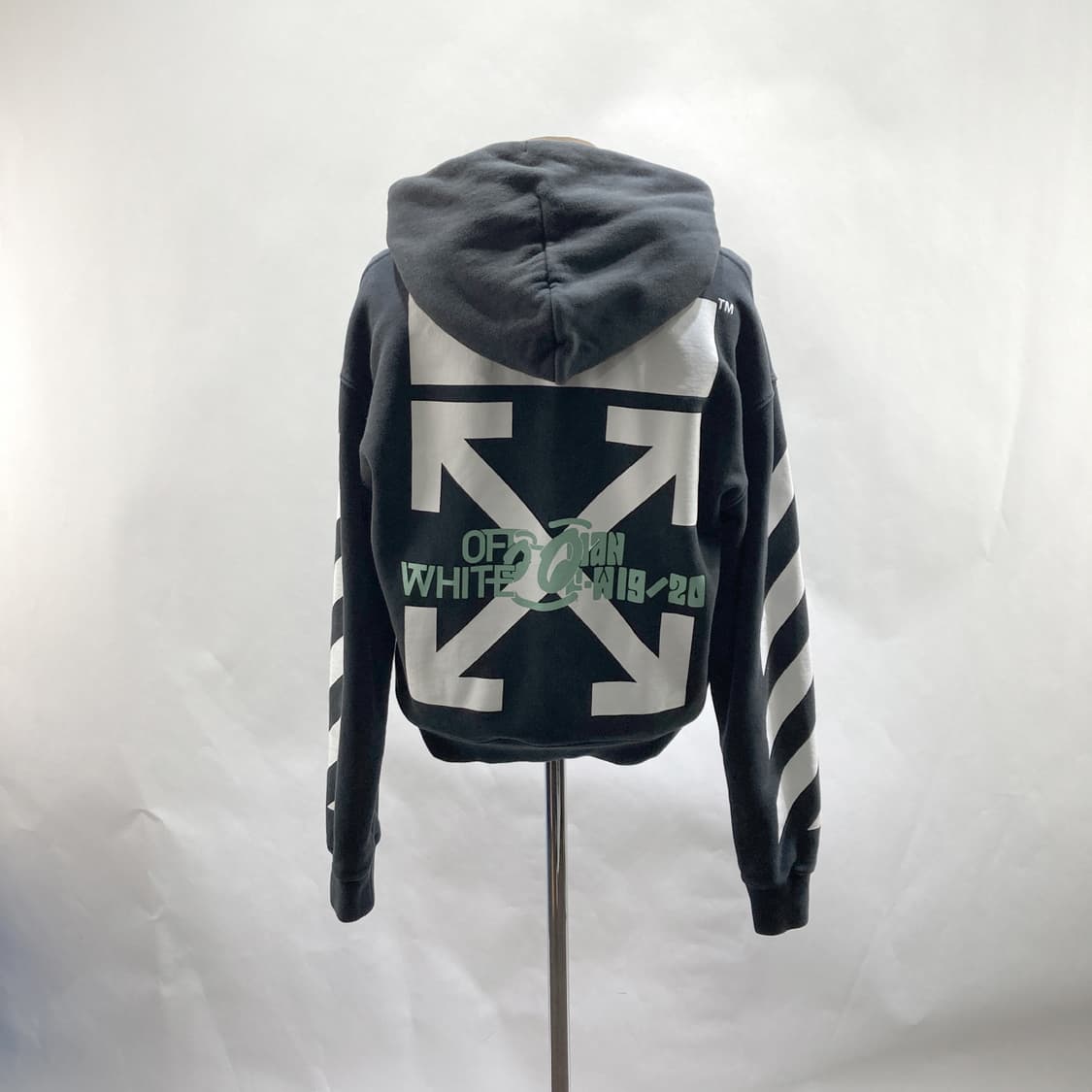 오프화이트 정품 여성오버핏후드티 XS  상품이미지3