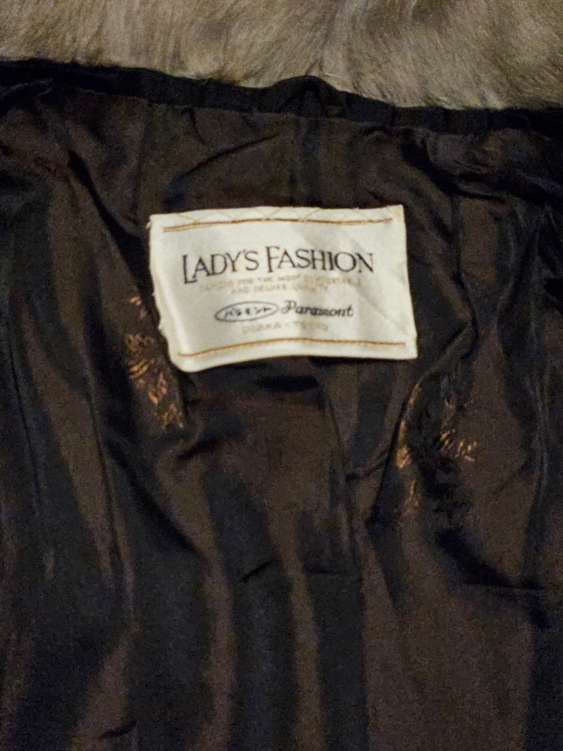 일본 빈티지 밍크 퍼카라 블랙 코트 🖤 상품이미지6