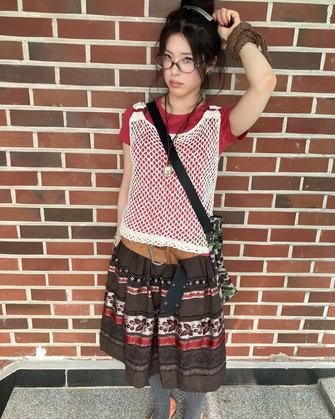 홍로사과 모리걸 빈티지 코디세크 3pcs 상품이미지2