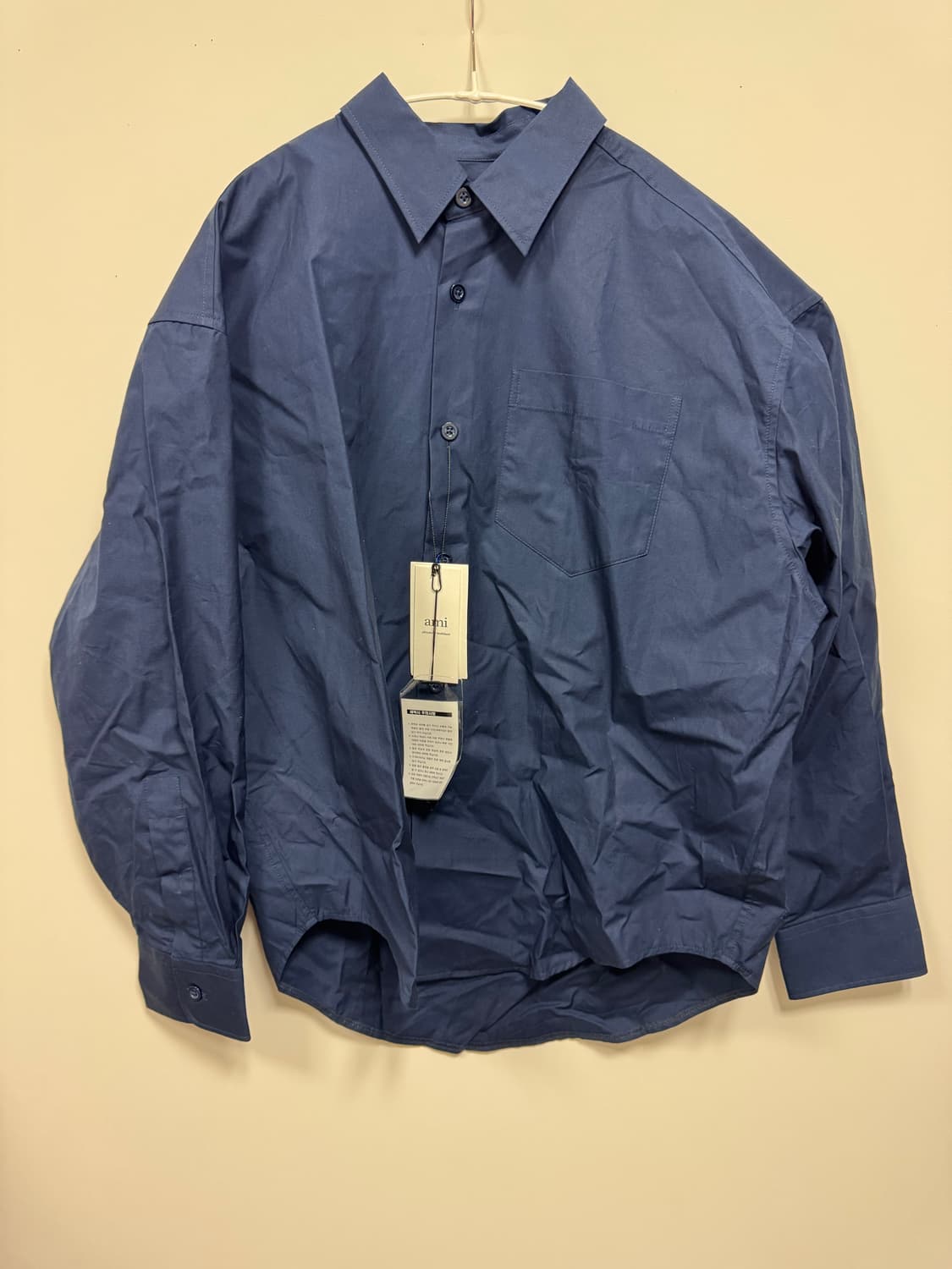 아미 박시핏 셔츠 네이비 M 사이즈 상품이미지2