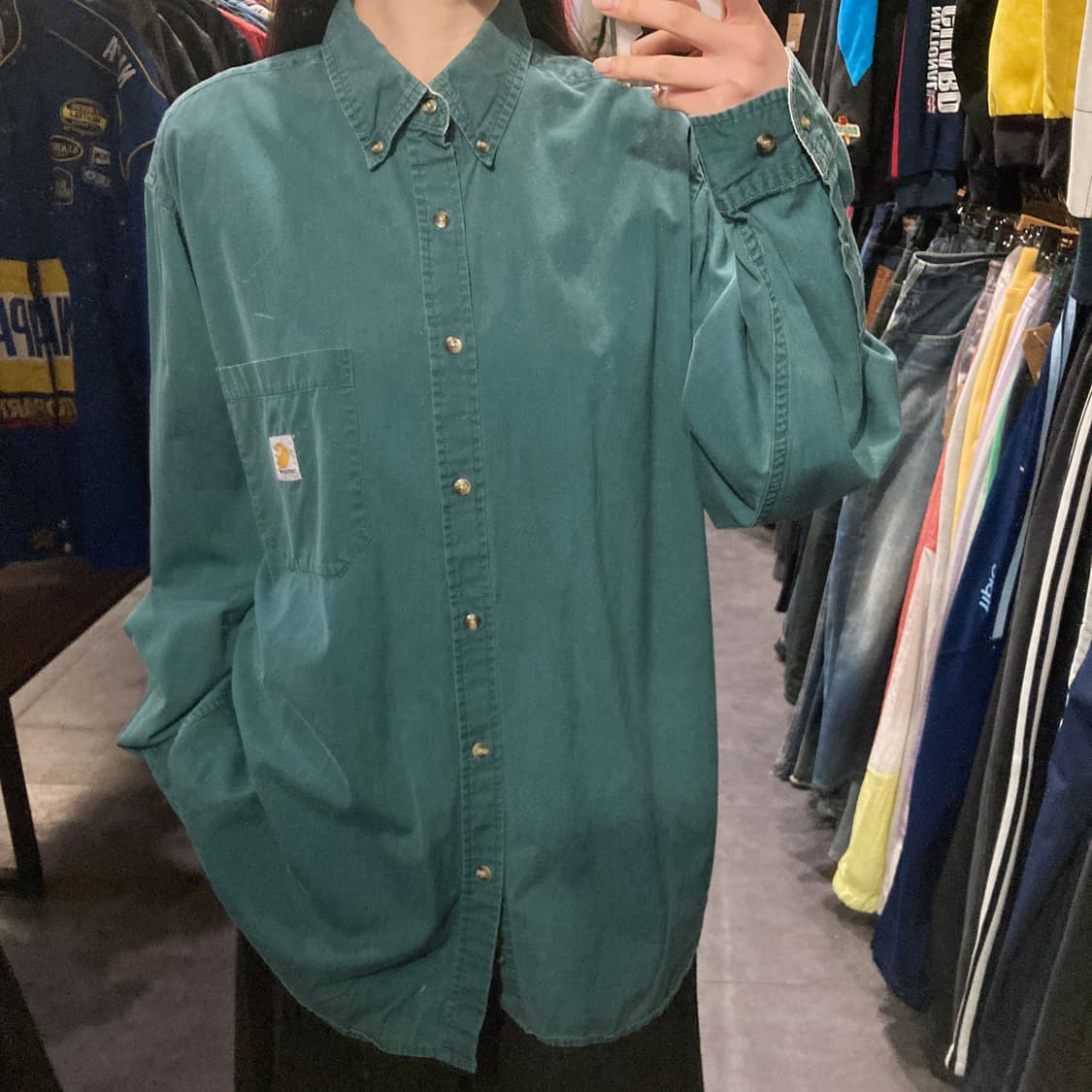 [IM] 칼하트 긴팔셔츠 그린 상품이미지5