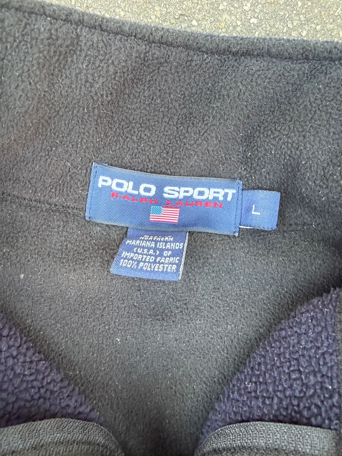 90s Made in usa 폴로 스포츠 폴라텍 플리스 반집업 POLO 상품이미지3