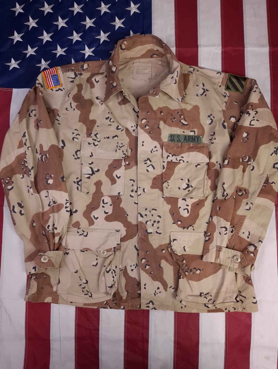 오리지날 미군 90's 걸프전 사막육색 BDU 자켓 상품이미지1