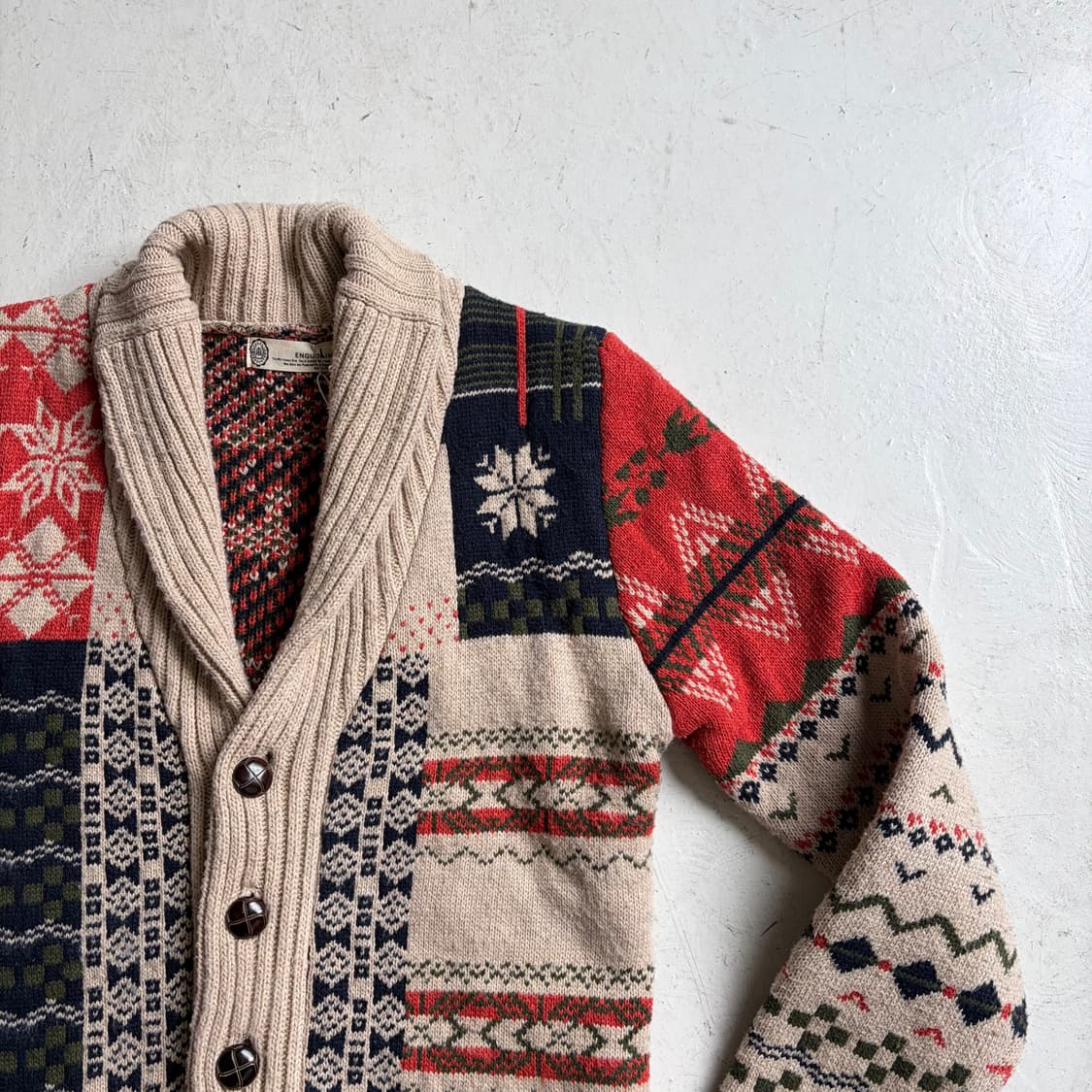 ENGUOKIN 빈티지 코위찬 가디건 XL 상품이미지2