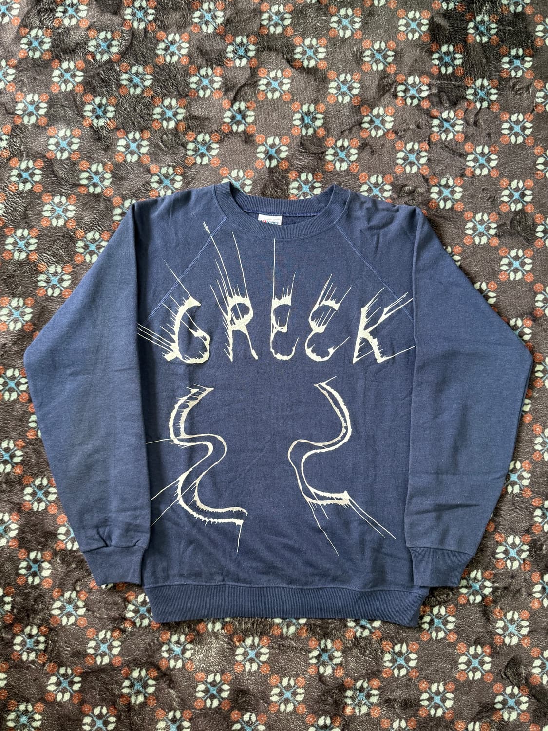 90s made in usa hanes ‘GREEK’ sweatshirt 상품이미지1