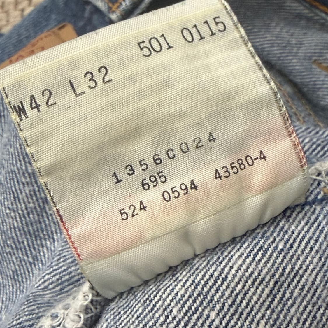 리바이스 501 90s USA levis 빈티지 구제 청바지 워싱 상품이미지8