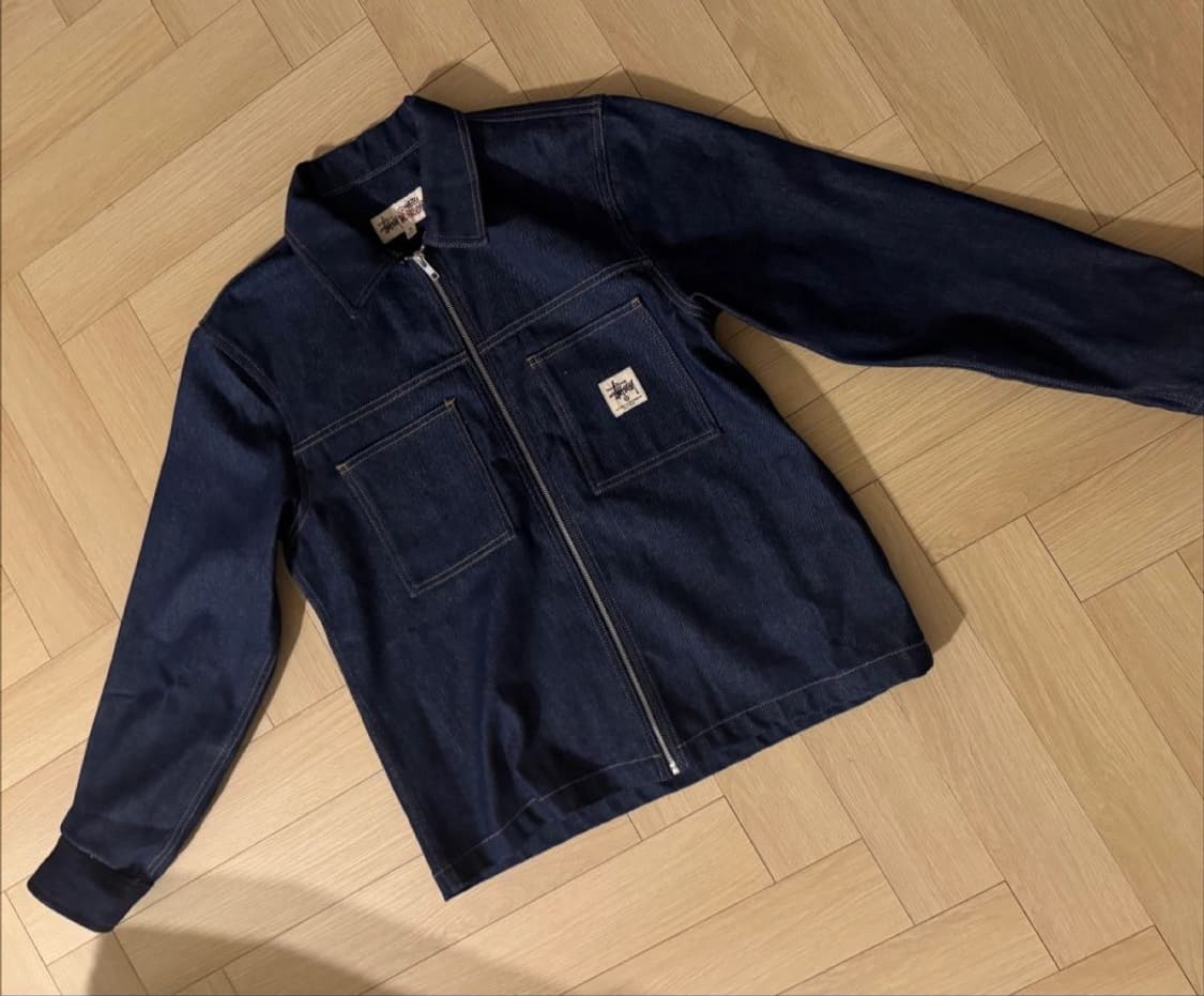 스투시 인디고 데님 집업 자켓 M 상품이미지1