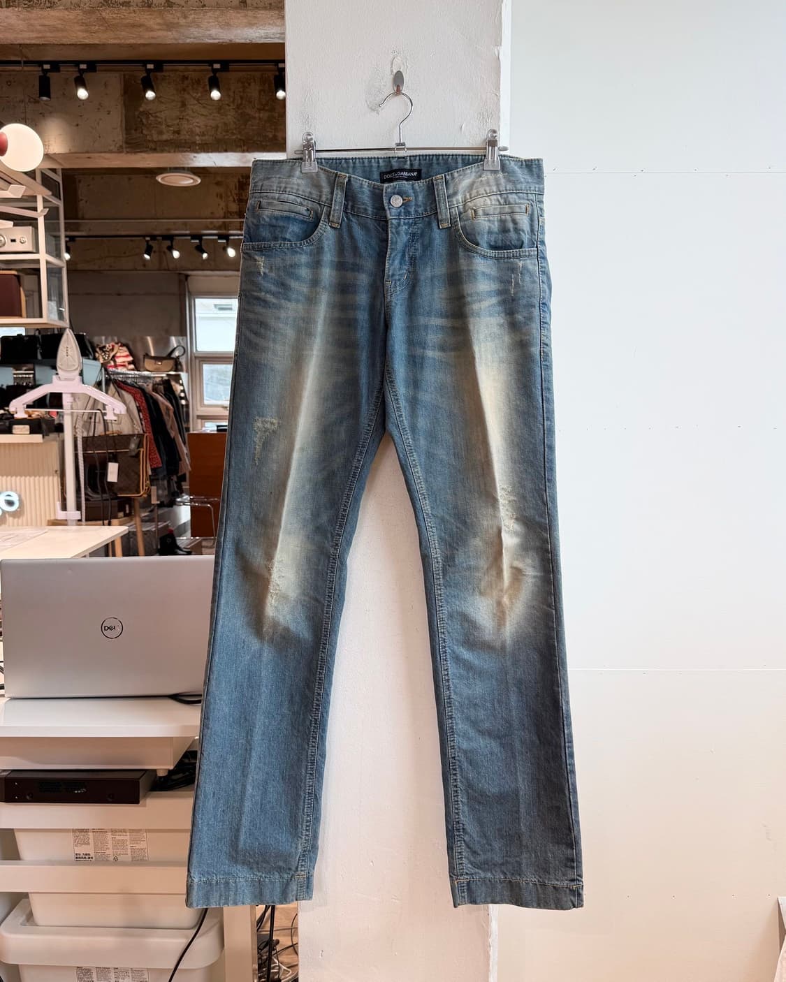 돌체앤가바나 데님 빈티지 워싱 팬츠 상품이미지2