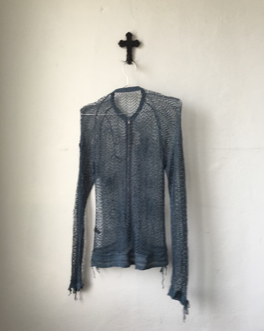 Crochet point see through zip up 상품이미지3