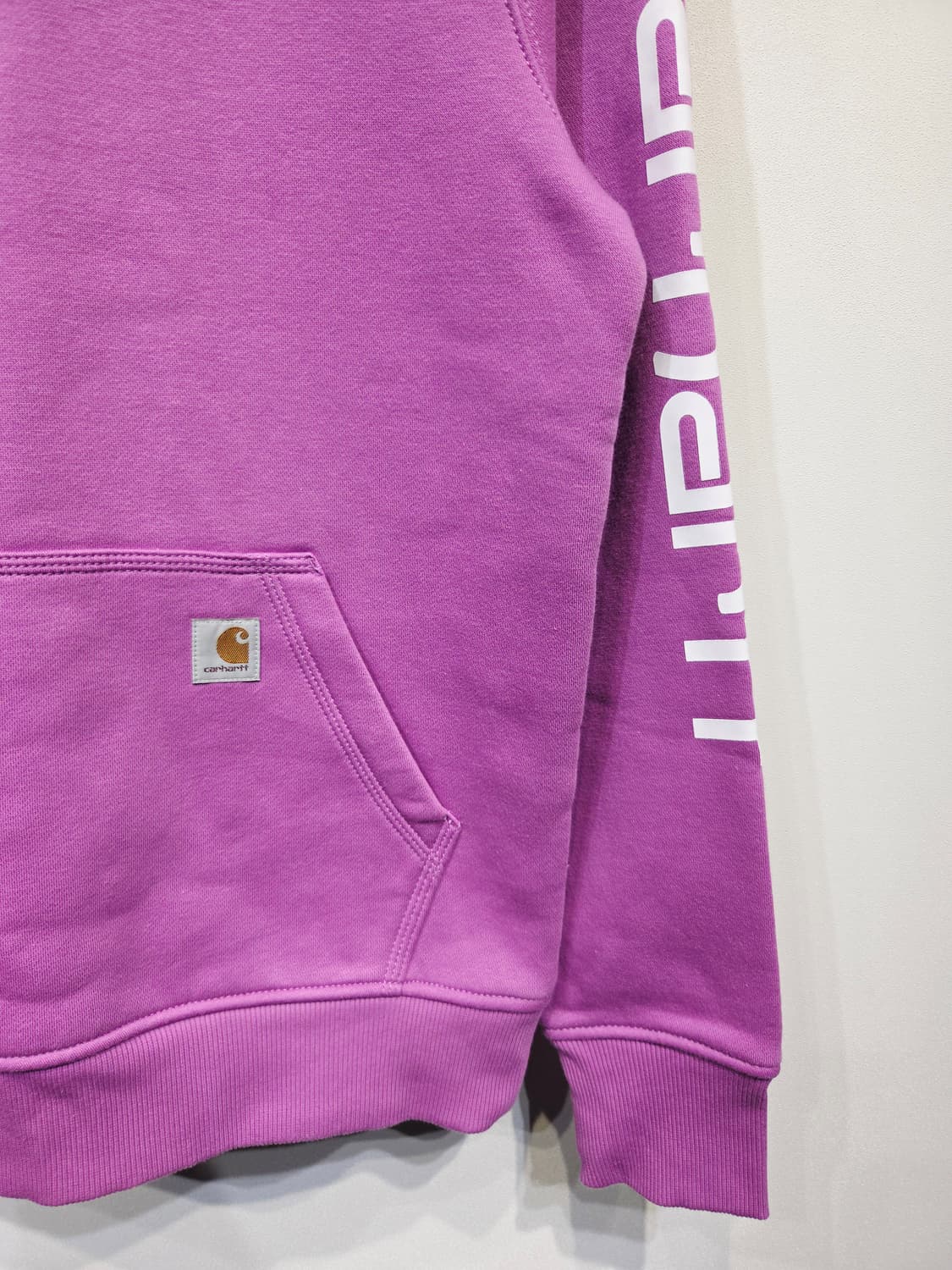 Carhartt 칼하트 여성 슬리브 로고 후드티 상품이미지5