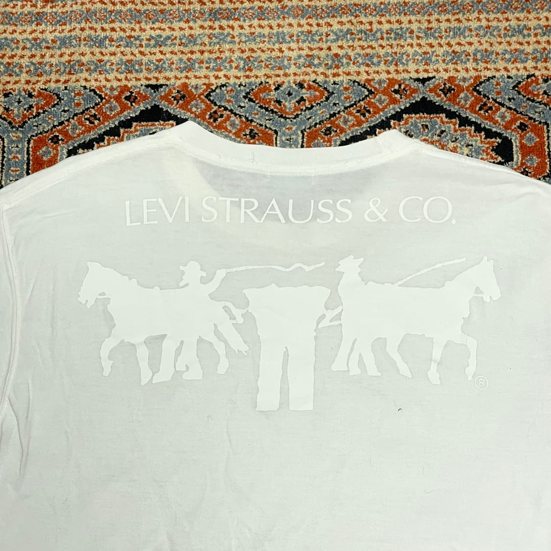 리바이스 백프린팅 화이트 반팔티셔츠 여성L 상품이미지5