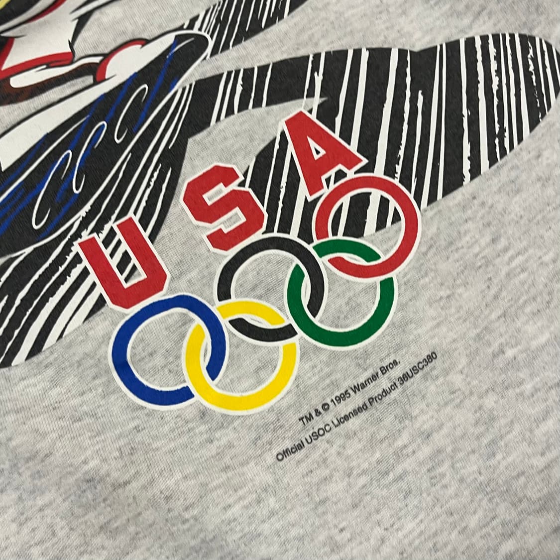90s 테즈 올림픽 프린팅 티셔츠 (100) 상품이미지3