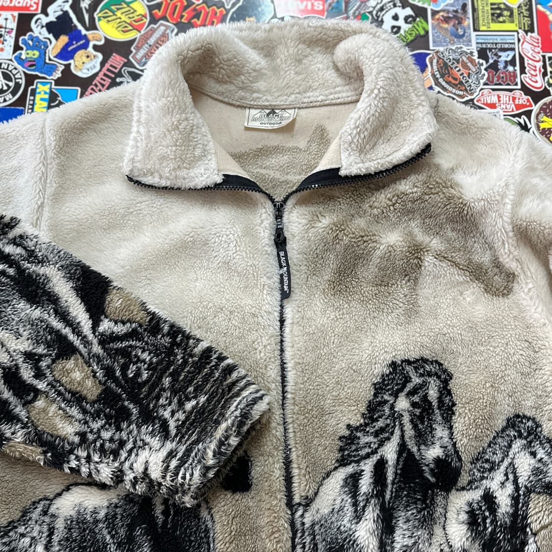 90s USA 블랙마운틴 홀스 후리스 자켓 M 상품이미지3