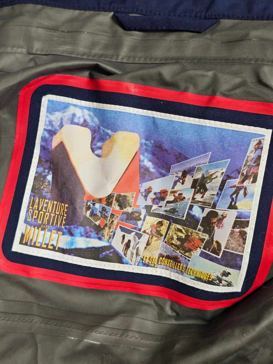 ​[95] 밀레 M-리미티드 고어텍스 패치 방수 자켓 레드/네이비 상품이미지8