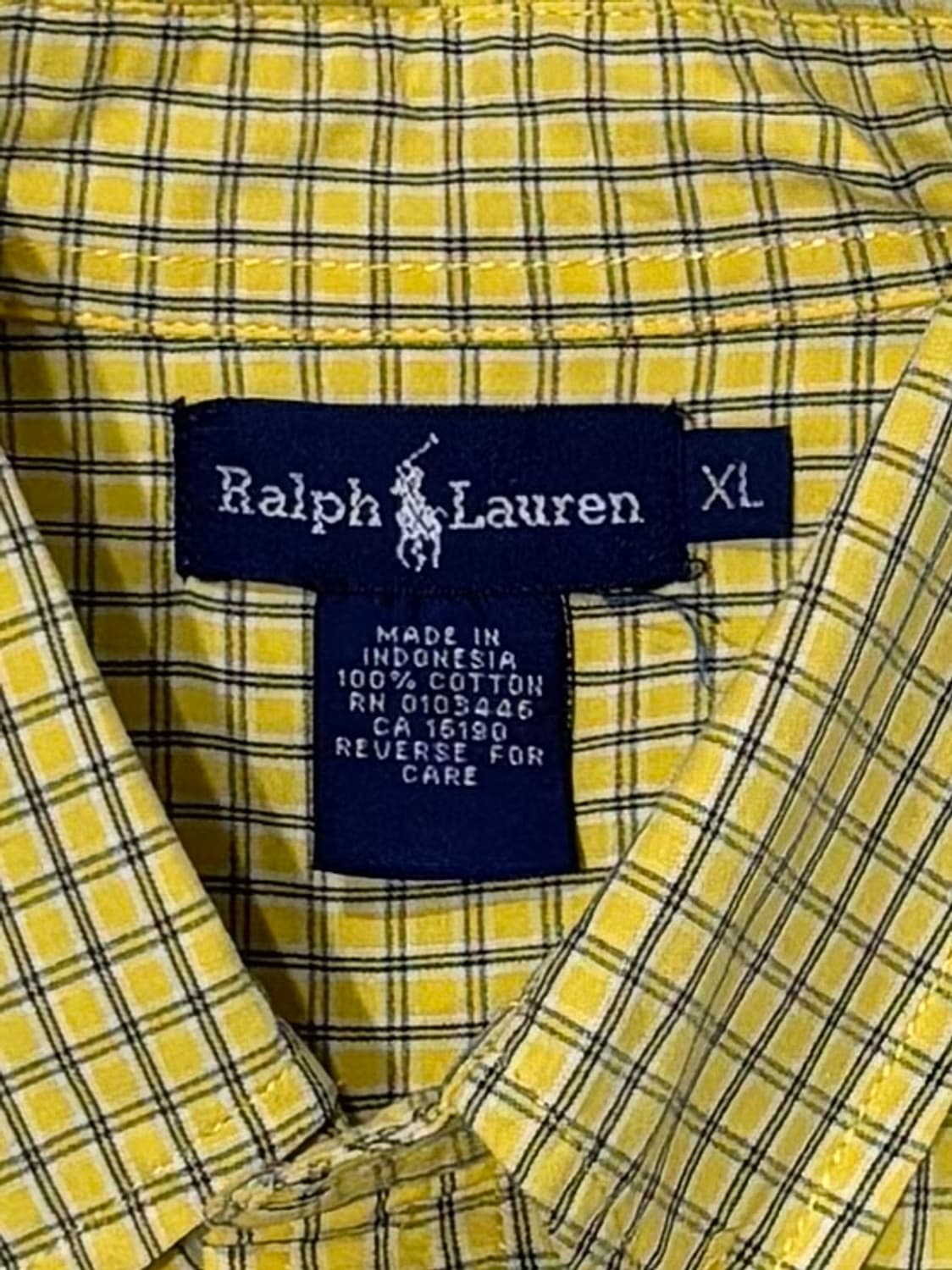 폴로랄프로렌 네이비포니 체크 반팔 셔츠 상품이미지6