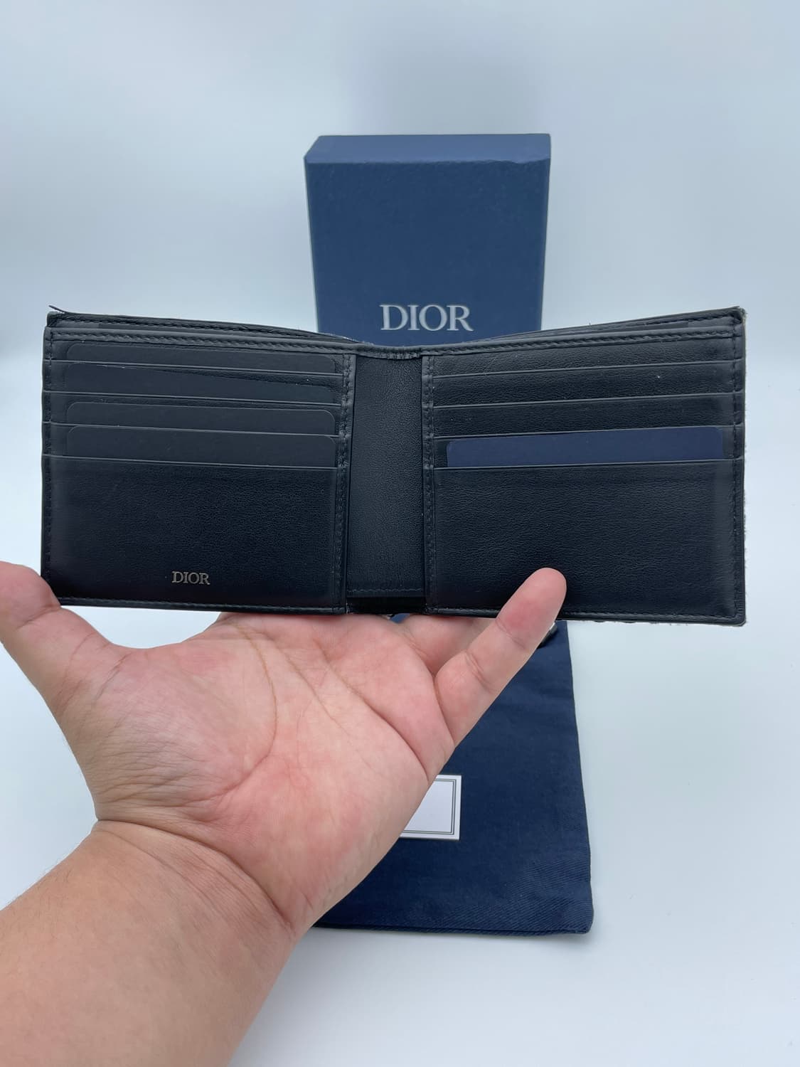 [ 풀구성 / 새상품급 ] 정품 디올 오블리크 반지갑 베이지  상품이미지3