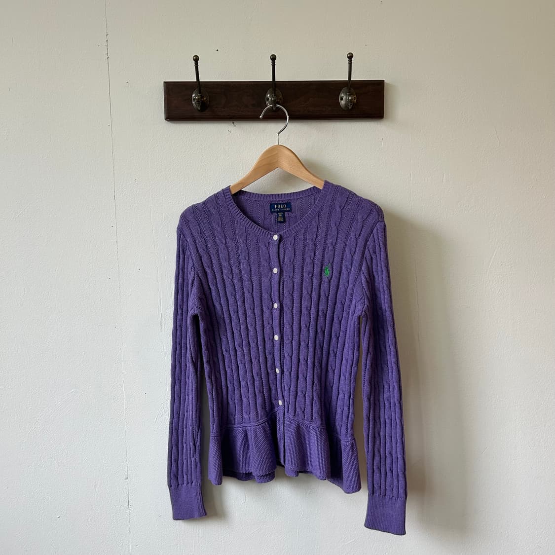 폴로랄프로렌 라벤더 케이블 가디건 상품이미지4