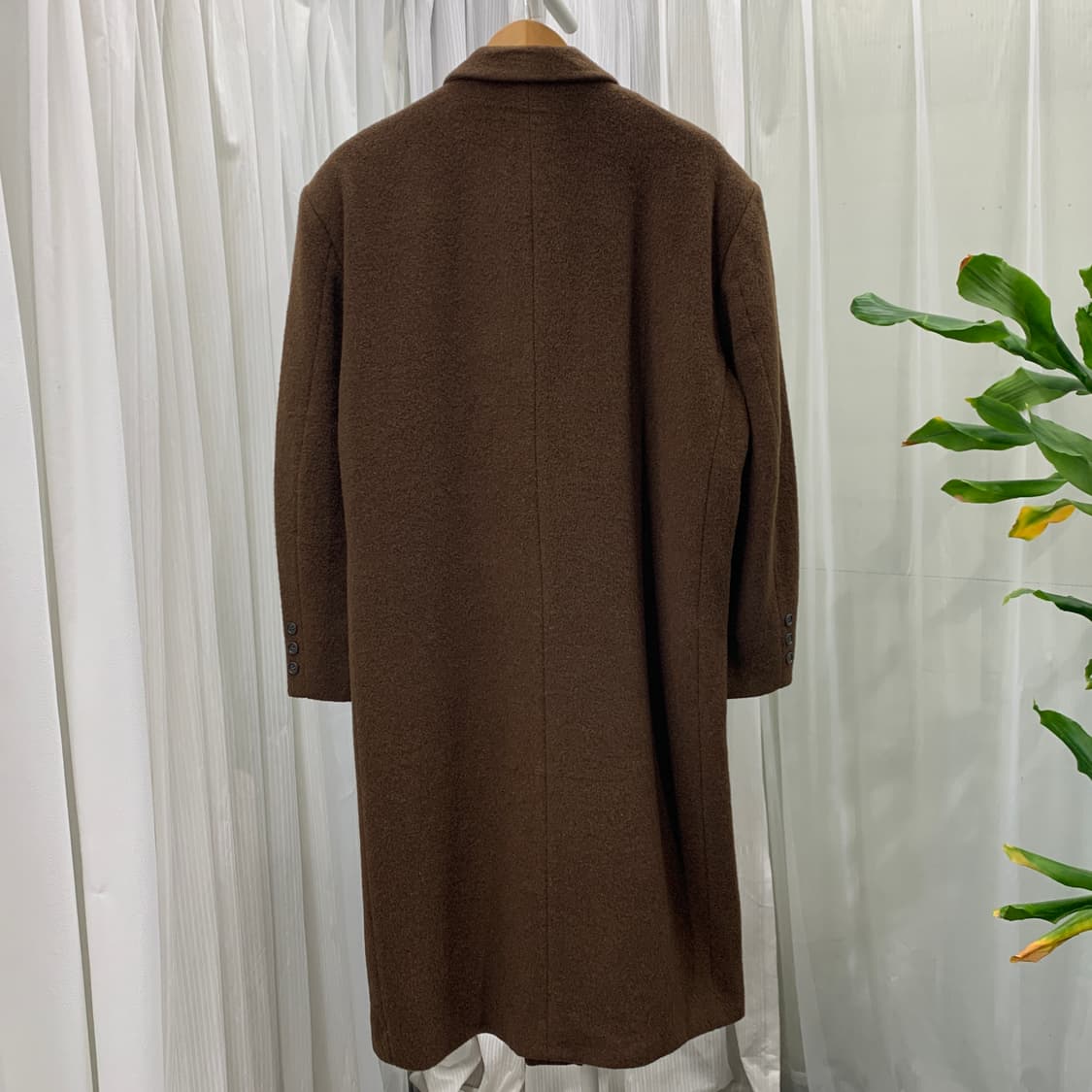 일본 빈티지 Synthetic 울 캐시미어 오버 맥시 롱코트 1740 상품이미지3