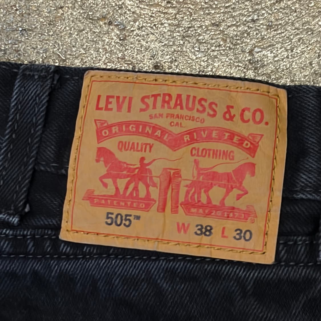 00s 미국 빈티지 리바이스 505 블랙진 청바지 상품이미지7