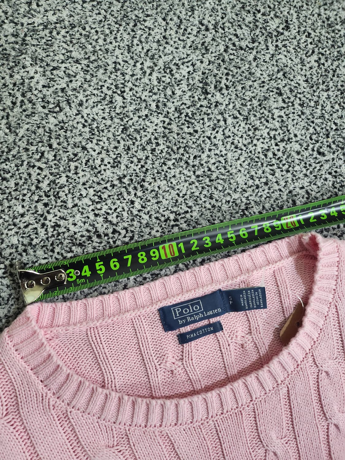 폴로 케이블 니트 (핑크 컬러) 상품이미지5