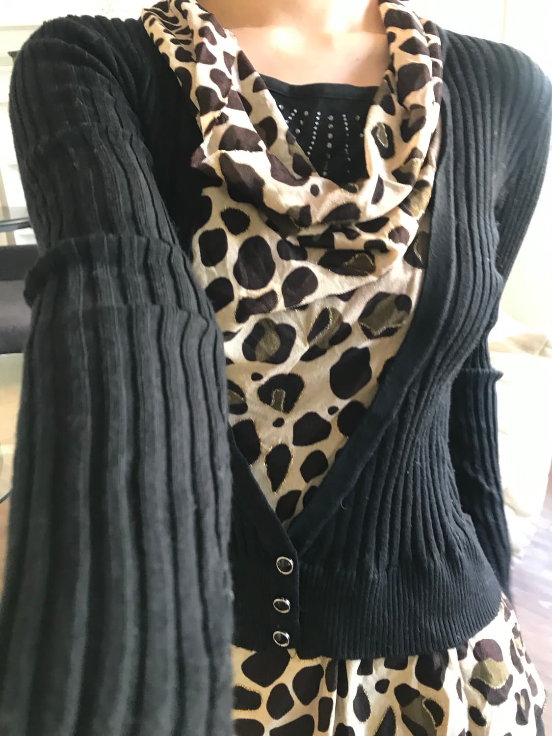 vintage leopard pattern knit 상품이미지4