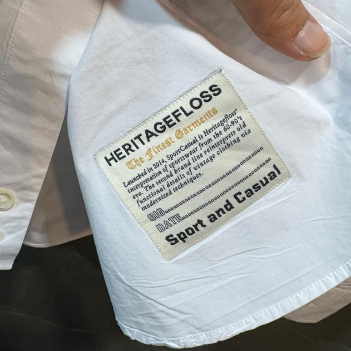 [M] HERITAGE FLOSS 헤리티지 플로스 셔츠 상품이미지6