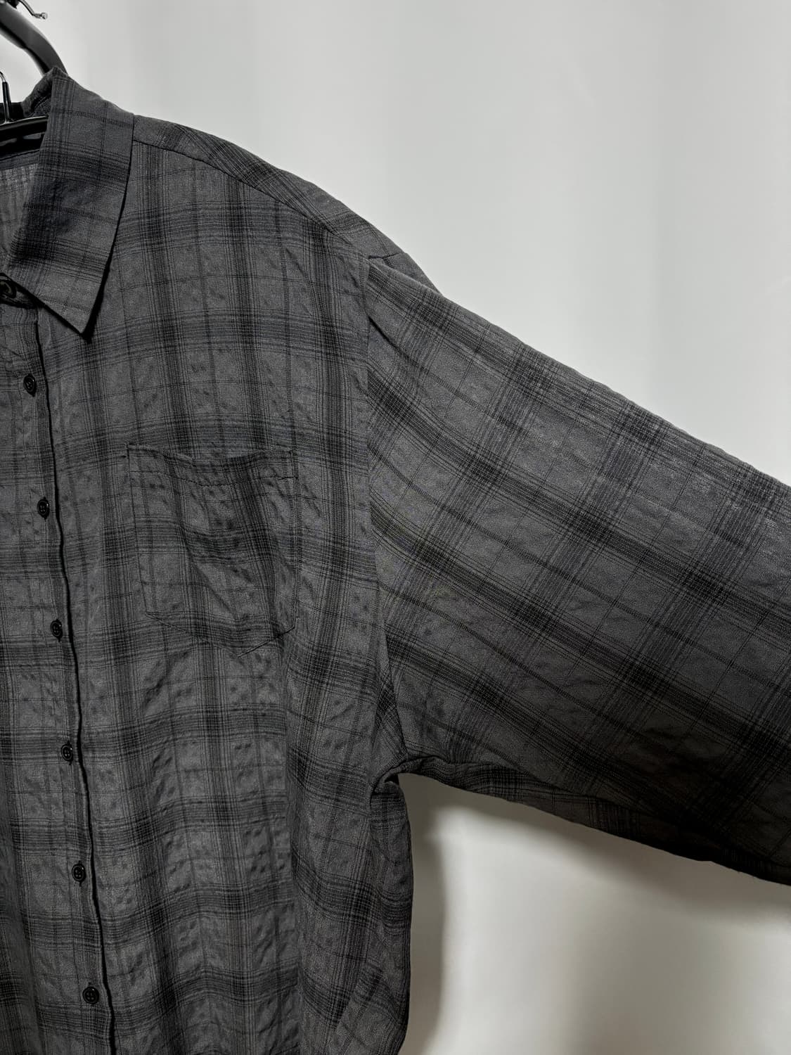 black checkered shirt 상품이미지4