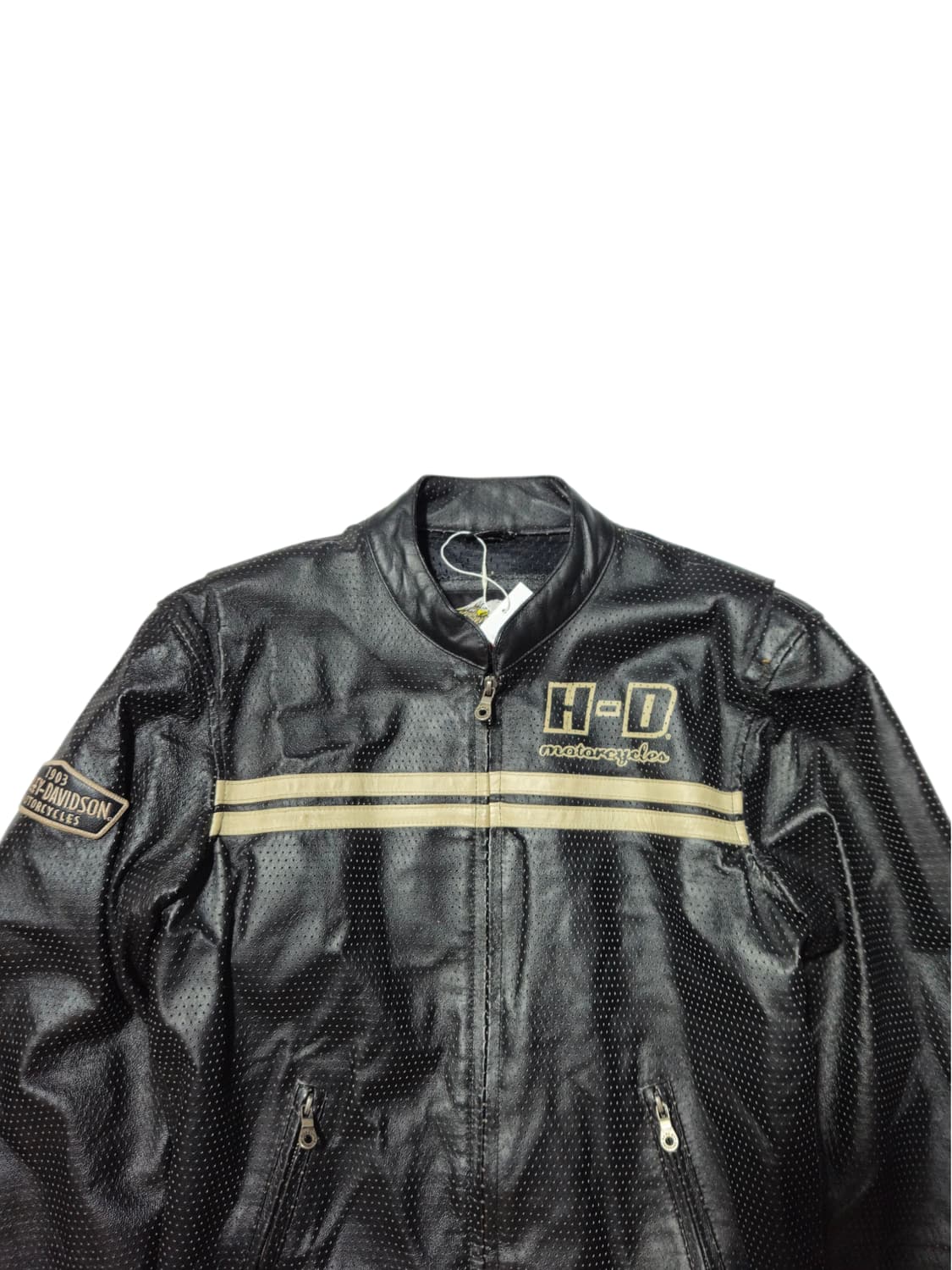 할리데이비슨 빈티지 레이싱 가죽자켓 레더자켓 모터사이클 S 상품이미지2