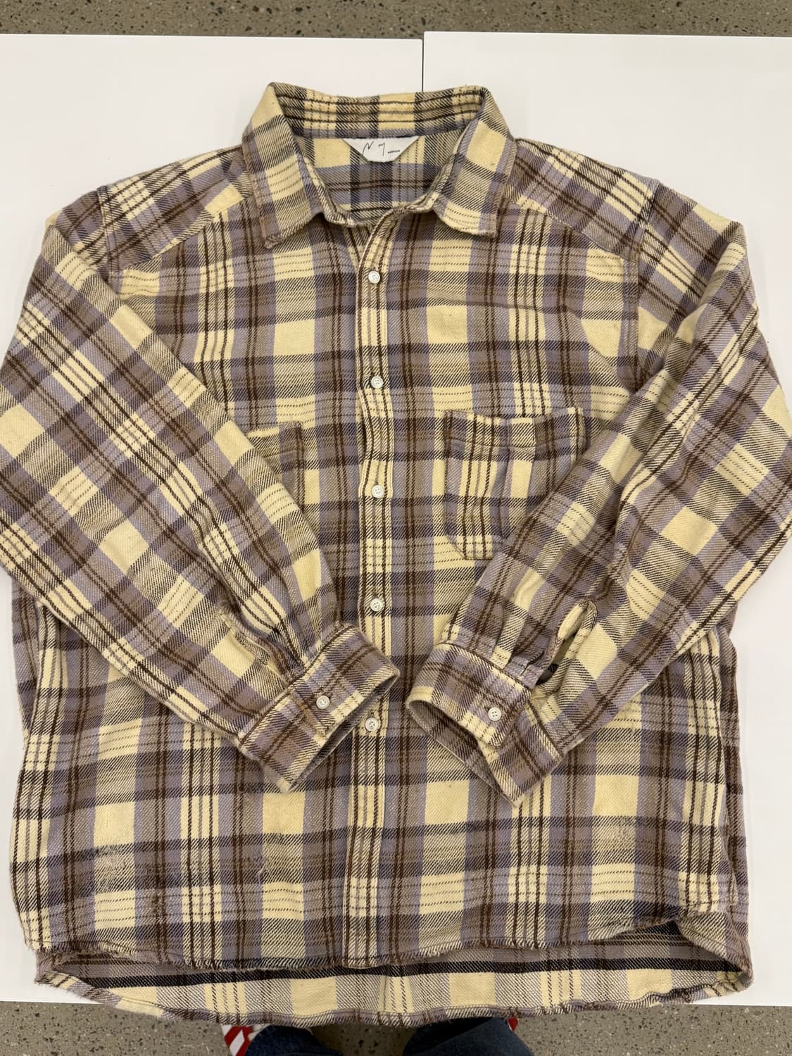 안셀름 NEL CHECK OVER WORK SHIRT 2사이즈 상품이미지3