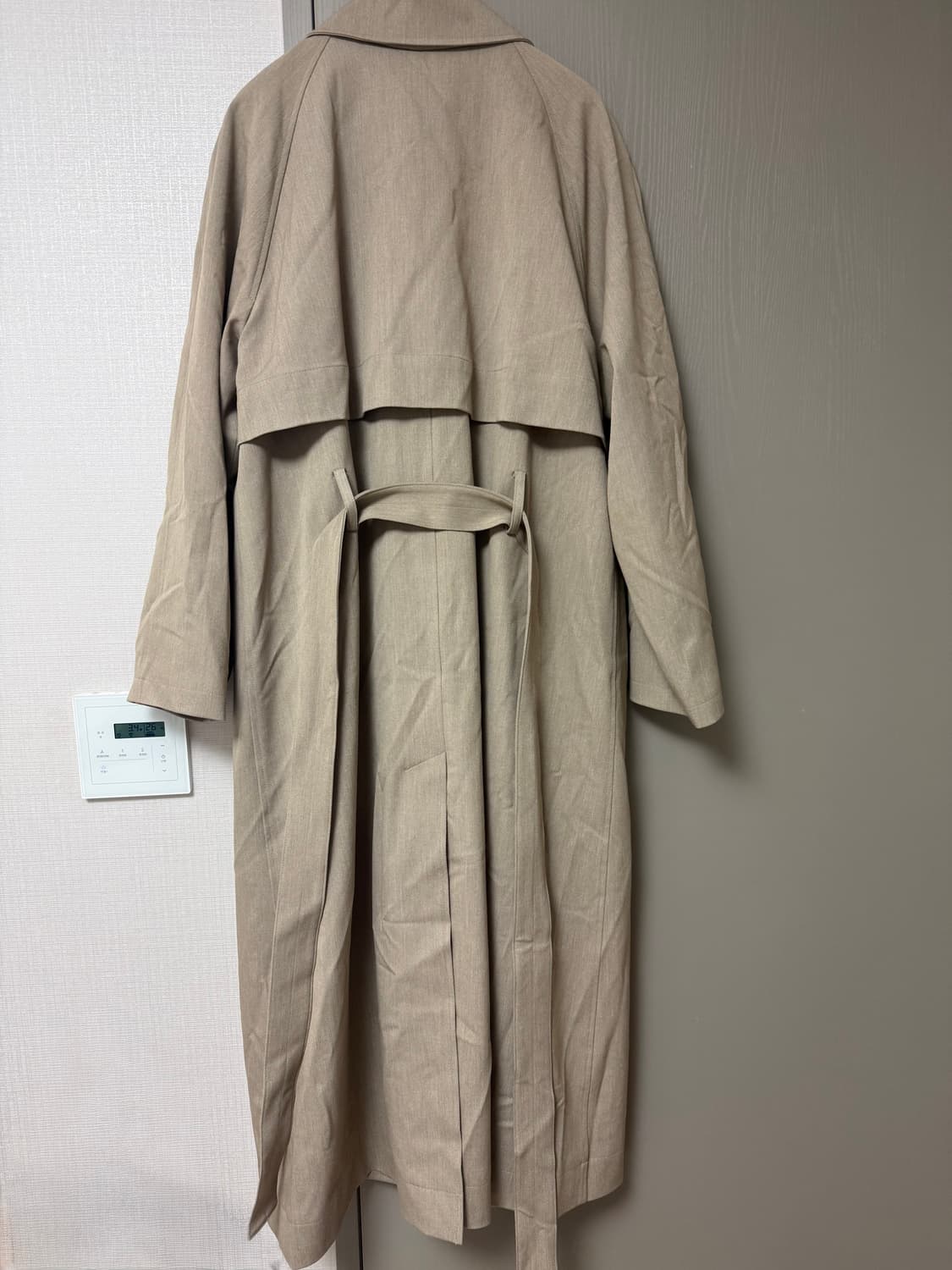 CURRENT 커렌트 오버 트렌치 코트 — 샌드 베이지 상품이미지3