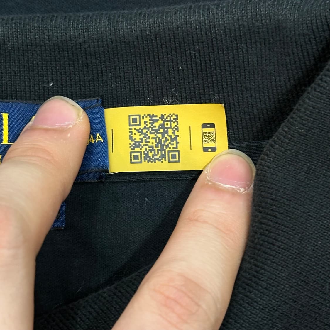 XL 폴로랄프로렌 커스텀 슬림핏 블랙 반팔 카라티 상품이미지5