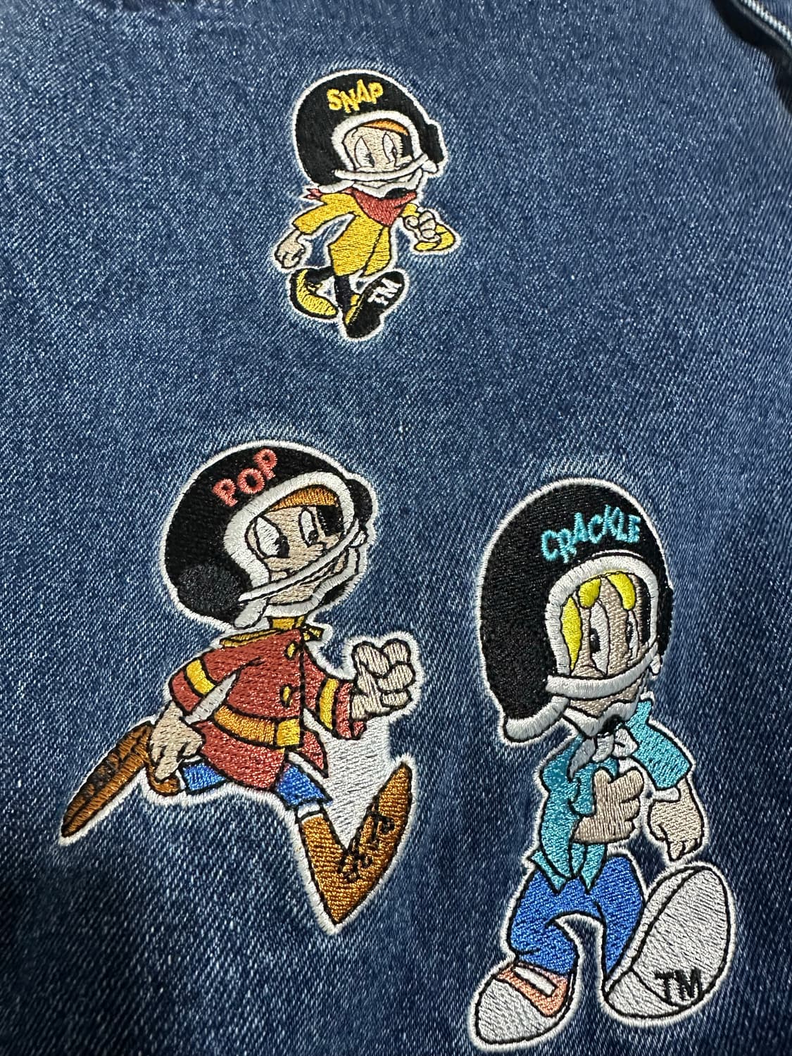 켈로그x위캔더스 콜라보 자수 데님팬츠 상품이미지2